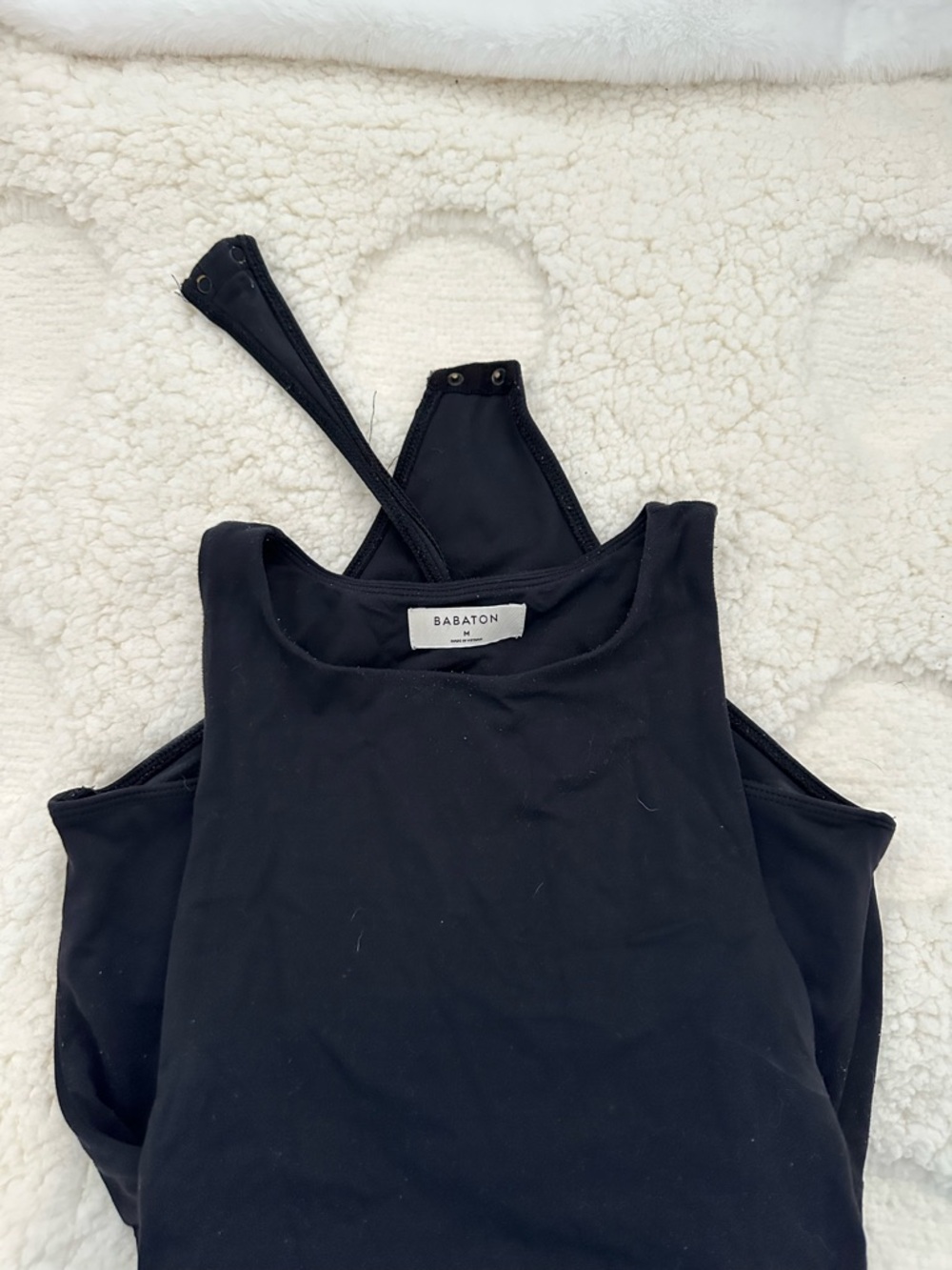 Babaton Black Racerback Bodysuit